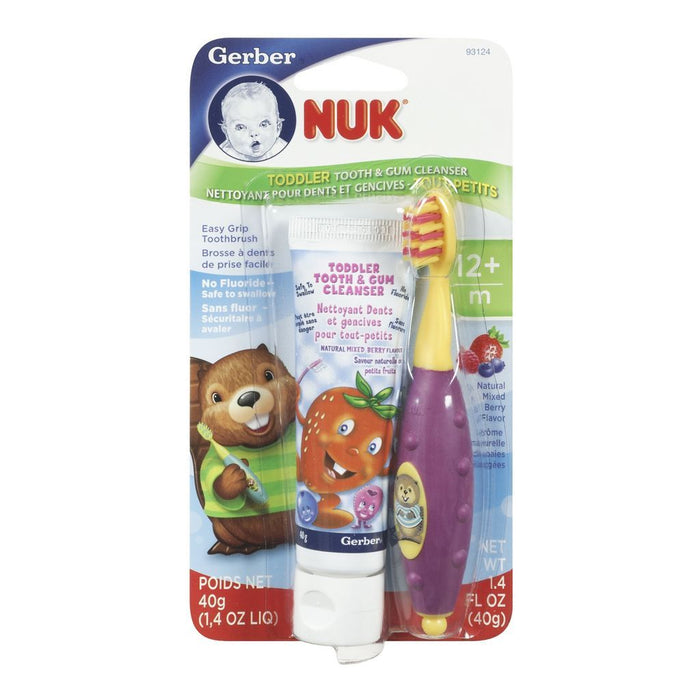 Nuk Toddler Tooth & Gum Cleanser 1.4 Oz by Pasteur Pharmacy