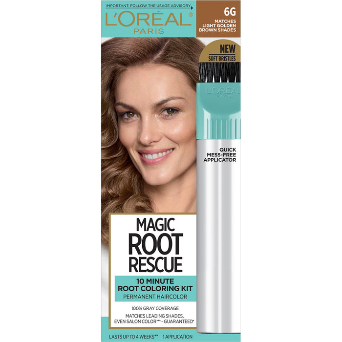 L'Oreal Paris Magic Root Rescue 10 Minute Hair Coloring Kit 6G Light Golden Brown by Pasteur Pharmacy