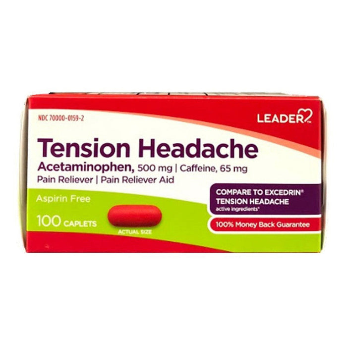 Leader Tension Headache Acetaminophen 500 Mg Caplets by Pasteur Pharmacy