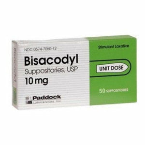 Bisacodyl Paddock 10mg Suppositories Unit Dose by Pasteur Pharmacy