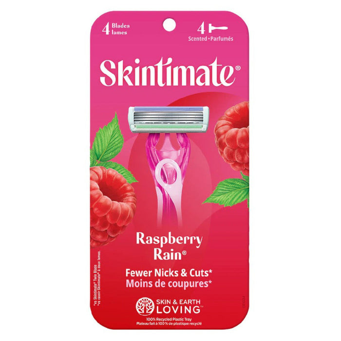 Skintimate Razors, Raspberry Rain, 4 Blades by Pasteur Pharmacy