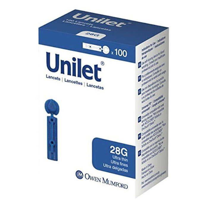 Unilet Lancets 28G Ultra Thin 100Ct by Pasteur Pharmacy