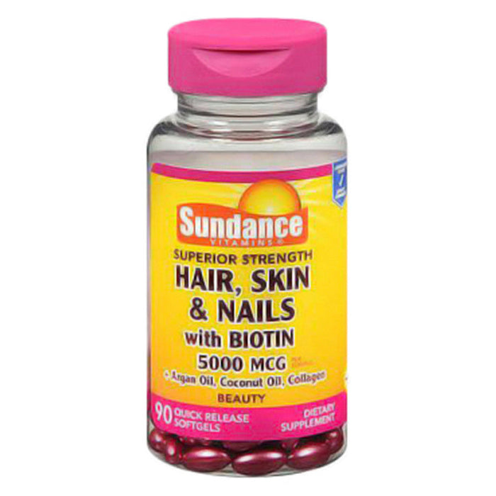 Sundance Hair Skin & Nails With Biotin Softgels 5000 Mcg by Pasteur Pharmacy