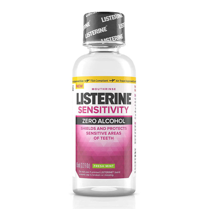 Listerine Sensitivity Alcohol-Free Mouthwash In Fresh Mint, 3.2 Fl. Oz by Pasteur Pharmacy