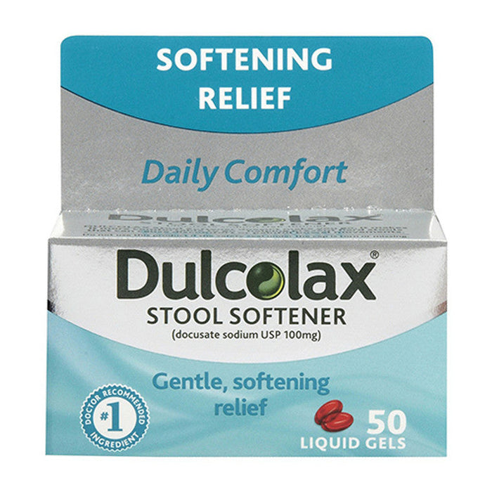 Dulcolax® Stool Softener – 100 mg Liquid Gels (Gradual Relief) by Pasteur Pharmacy