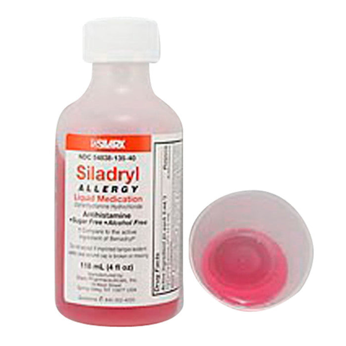 Top Selling Items Siladryl Liquid Sf Af 12.5/5Ml 118 Ml By Silarx Pharmaceutical by Pasteur Pharmacy
