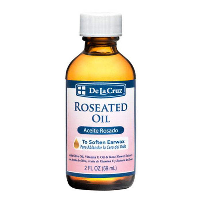 De La Cruz Roseated Oil, Ear Wax Softener - 2 Fl Oz by Pasteur Pharmacy
