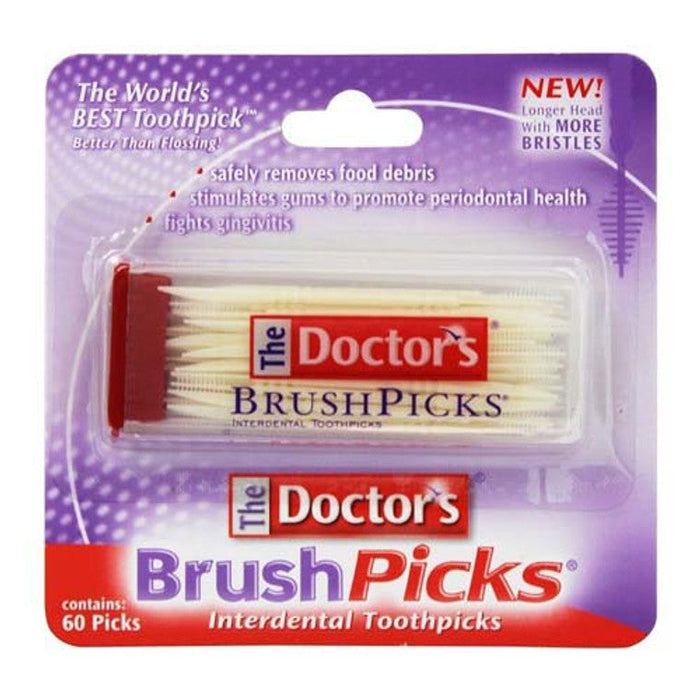 Doctor's The Brushpicks Toothpicks 60 Pick's by Pasteur Pharmacy