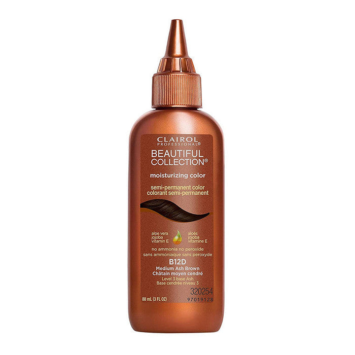 Clairol Beautiful Collection Semi-Permanent Moisturizing Color 3 Oz 12d med ash brown by Pasteur Pharmacy