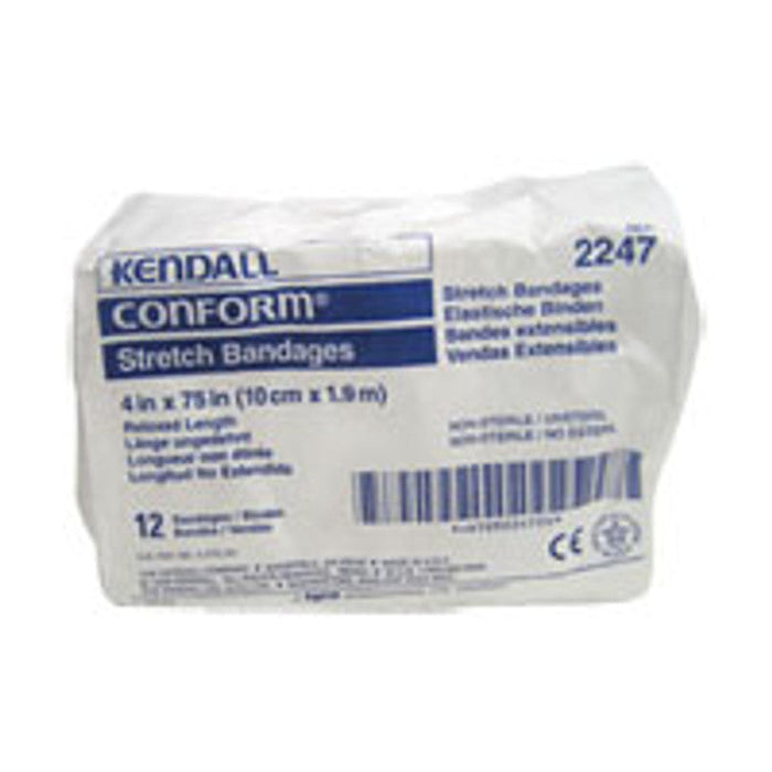 Stretch Gauze Conform Bandages Nonsterile 4" X 75" - 12 Rolls by Pasteur Pharmacy