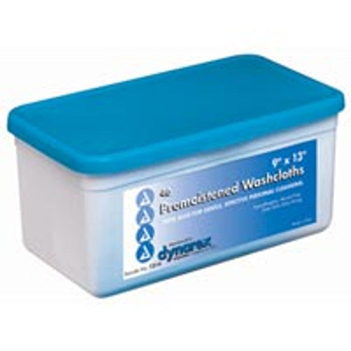 Dynarex Pre-Moistened Wet Disposable Washcloths W/ Standard Tub, 9"X13" by Pasteur Pharmacy