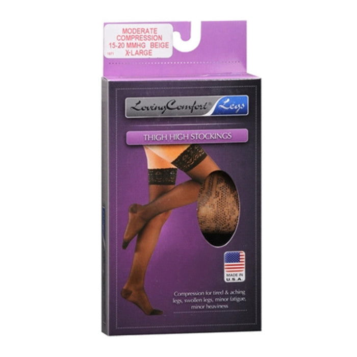 Scott Specialties Stockings Thigh-High, 10-20 LCE Beige Loving Comfort Support, X-Large by Pasteur Pharmacy