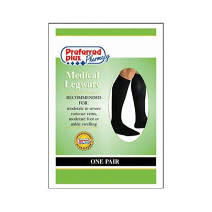 Loving Comfort Dress Socks Knee High Closed Toe Men's 20-30 Mmhg Brown Large by Pasteur Pharmacy