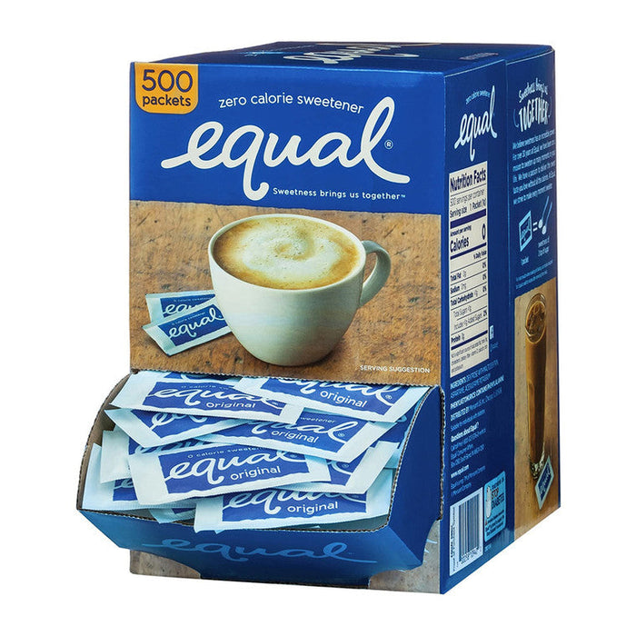 Equal Original Zero Calorie Sweetener, 500 Count Packets – Blue Box by Pasteur Pharmacy