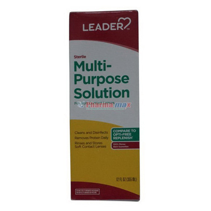 Leader Multi-Purpose Solution For Contact Lenses, 12 Oz by Pasteur Pharmacy