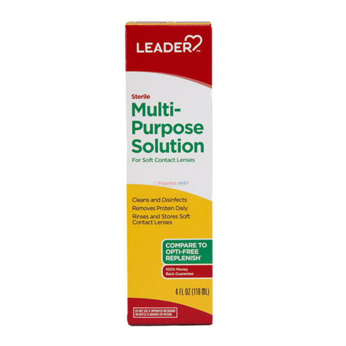 Leader Health Care Multi-Purpose Solution For Contact Lenses, 4 Oz by Pasteur Pharmacy