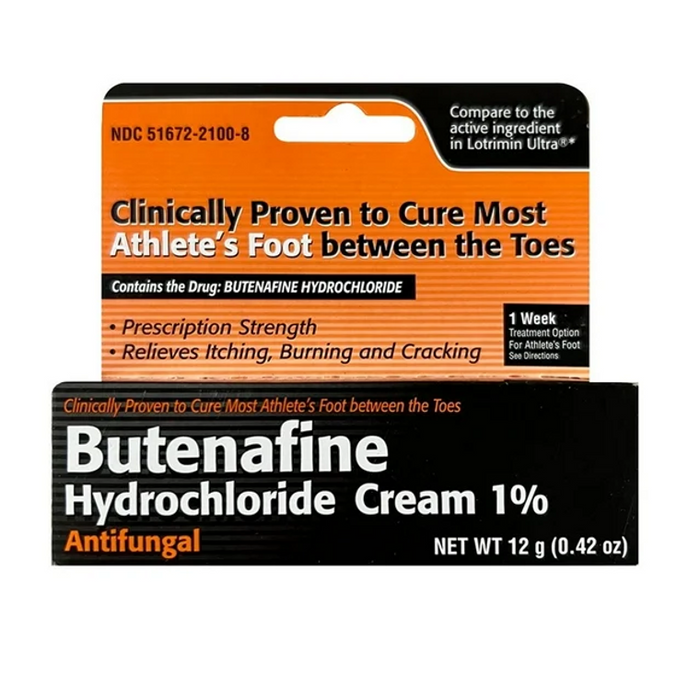 Butenafine HCl 1% Antifungal Cream, 12g Tube - Prescription Strength Relief by Pasteur Pharmacy