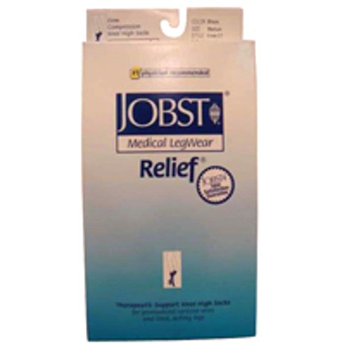 Jobst Compression Stockings Relief Knee High Medium Black Closed Toe, 1 Pair by Pasteur Pharmacy
