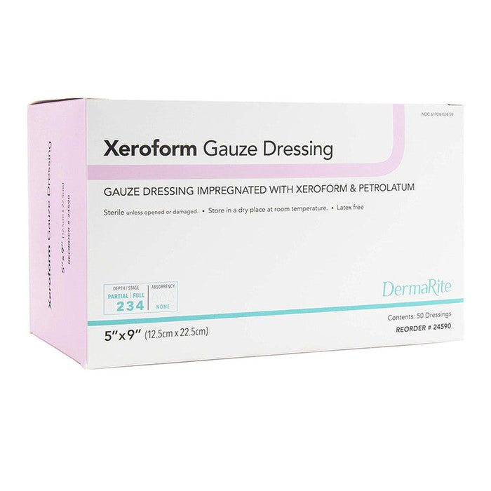 Dermarite Xeroform Gauze Dressing 5 X 9 In 50 Ct by Pasteur Pharmacy