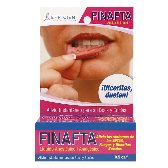 Finafta Oral Care Liquid Canker Sore Relief Mouth And Gums, 0.5 Oz by Pasteur Pharmacy