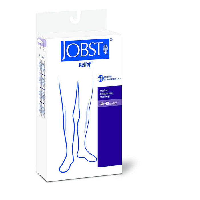 Jobst Relief Knee High Extra Firm Compression Beige, 1 Pair by Pasteur Pharmacy