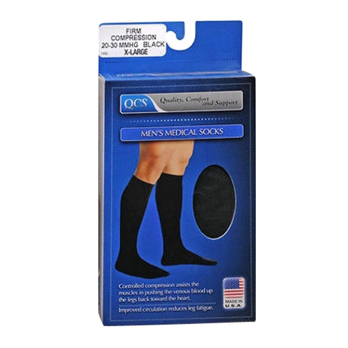 Loving Comfort Dress Scott Knee High Closed Toe Men's 20-30 Mmhg Black X-Large by Pasteur Pharmacy
