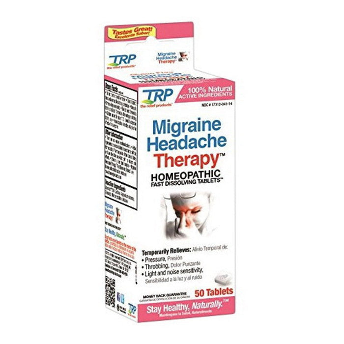 TRP Company The Relief Products Migraine Headache Therapy Tablets by Pasteur Pharmacy