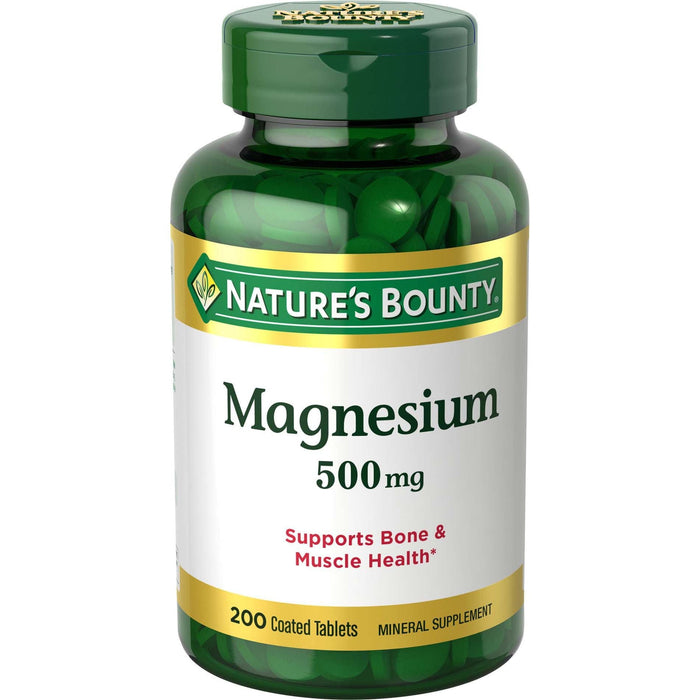 Nature's Bounty Mineral Magnesium Coated Tablets, 500 Mg by Pasteur Pharmacy
