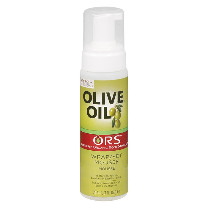 ORS Organic Root Stimulator Hair Mousse - Olive Oil Wrap & Set 7.00 Oz by Pasteur Pharmacy