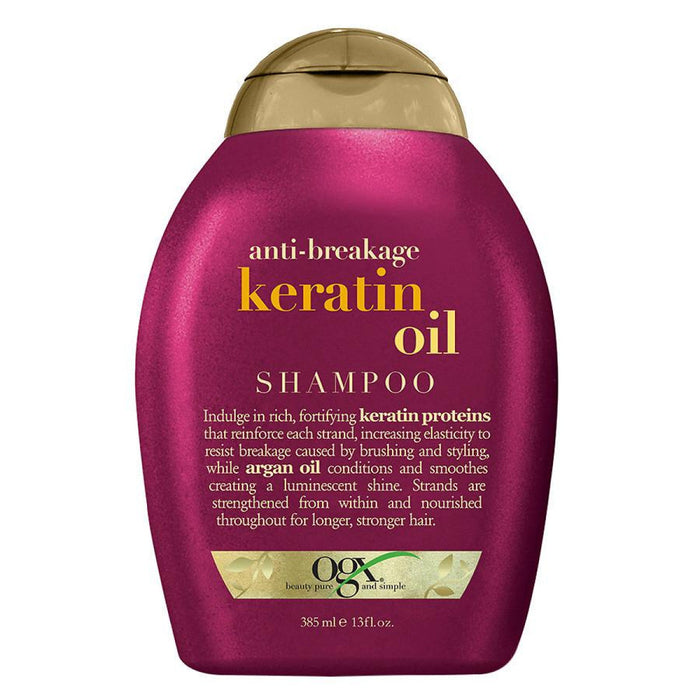 OGX Anti-Breakage + Keratin Oil Fortifying Anti-Frizz Shampoo For Damaged Hair & Split Ends - 13 Fl Oz by Pasteur Pharmacy