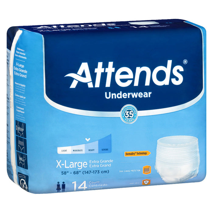 Attends Disposable Underwear, Heavy Extra Large by Pasteur Pharmacy