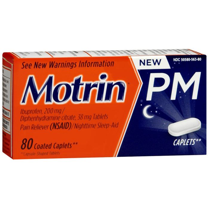 Motrin Pm Pain Reliever 80 Coated Caplets by Pasteur Pharmacy