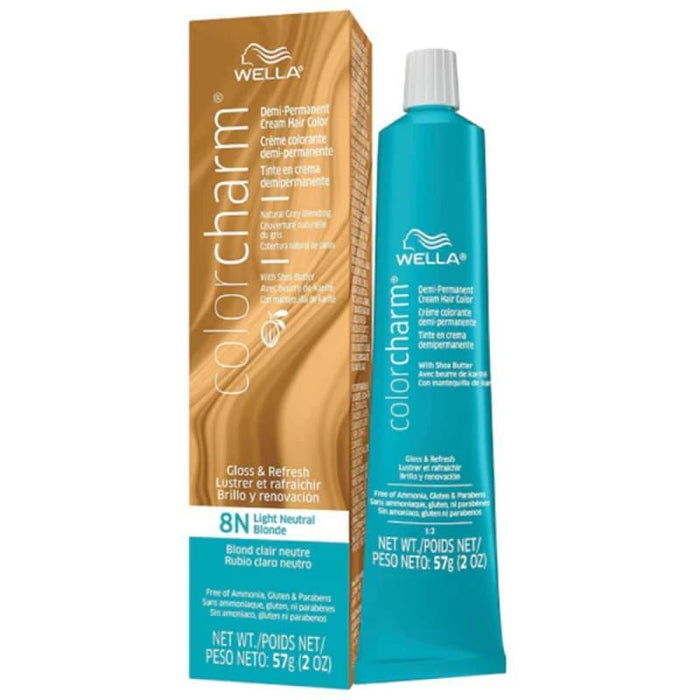 Wella ColorCharm Demi-Permanent Creme Hair Color 2 Oz - 8N Light Natural Blonde by Pasteur Pharmacy