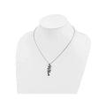 Black Spinel Snake Necklace by Fine Color Jewels