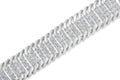 14K White Gold 5.0 Cttw Round Brilliant Cut Diamond 7" S Wave Serpentine Tennis Bracelet (H-I Color, I1-I2 Clarity) by Bids.com
