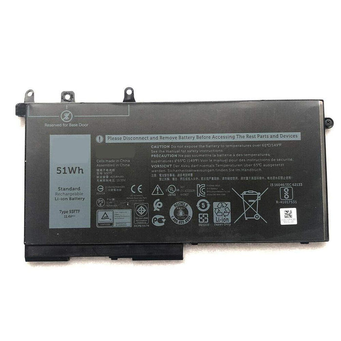 Laptop Battery for Dell Latitude E5x80 E5280; Dell Latitude E5x80 E5380; Dell Latitude E5x80 E5480; by Texas Depot