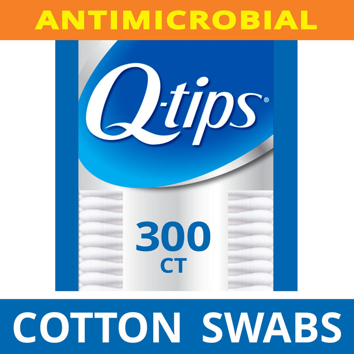 Q-tips Antimicrobial Cotton Swabs 300 Ct. Box by Pasteur Pharmacy