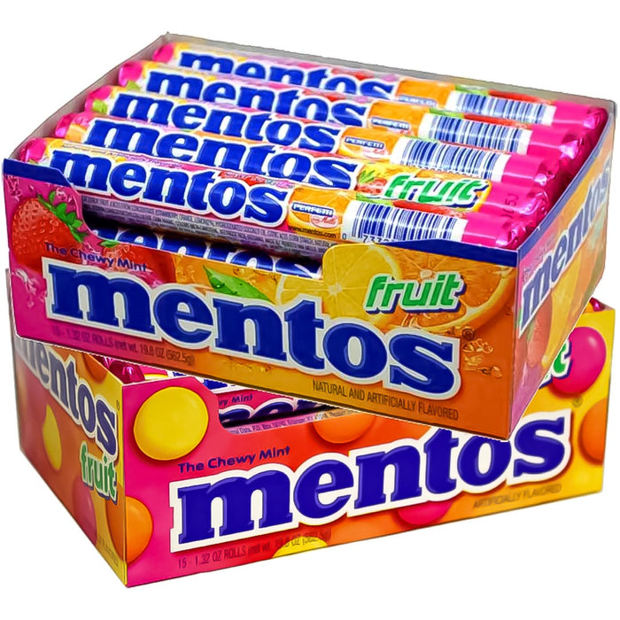 Mentos Mixed Fruit Chewy Mint Rolls by Pasteur Pharmacy