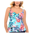 Swim Solutions Womens Tiered Tankini Swim Top by Vanessa Jane