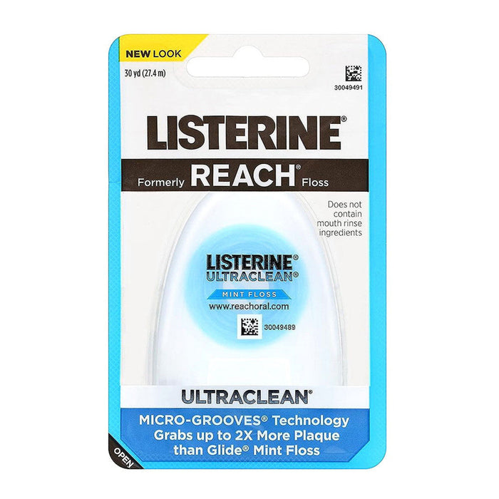 Reach Listerine Ultraclean 30 Yards Mint Dental Floss by Pasteur Pharmacy