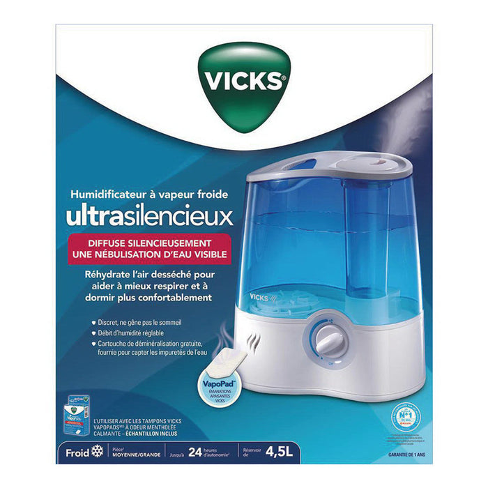 Vicks Ultrasonic Cool Mist Humidifier, V5100N by Pasteur Pharmacy