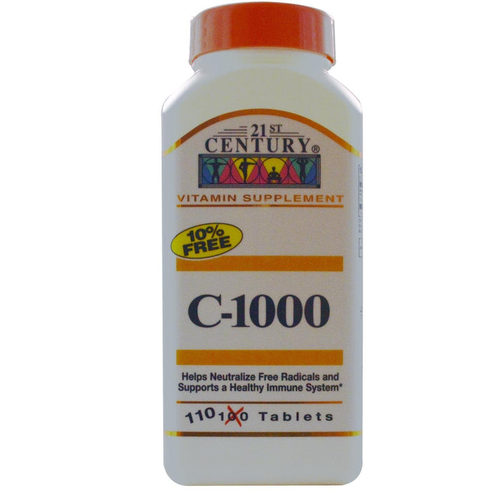 21st Century C 1000 Mg Tablets, Vitamin Supplement by Pasteur Pharmacy