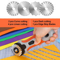 45mm Rotary Cutter Set with 8 Replacement Blades by DailySale