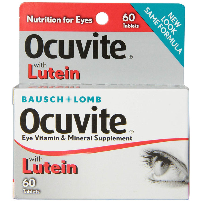 Ocuvite Bausch & Lomb, Eye Vitamin & Mineral Supplement, Lutein & Antioxidants, 60 Tablets by Pasteur Pharmacy
