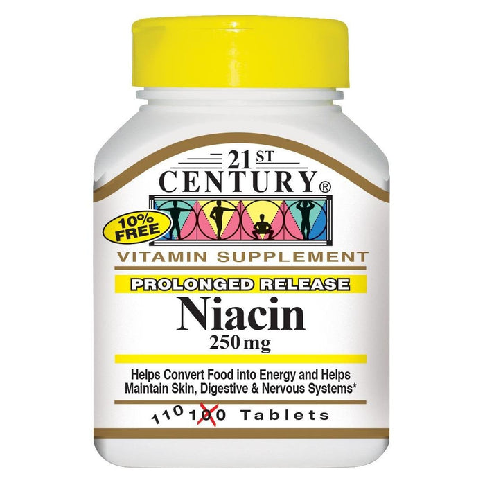 21st Century® Niacin – Prolonged Release – 250 Mg Tablets by Pasteur Pharmacy