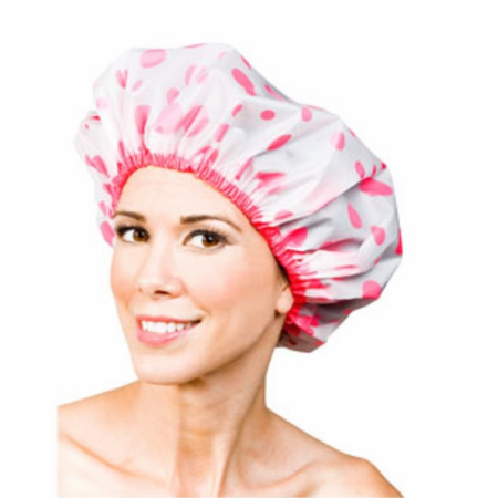 Betty Dain Vinyl Bath Mate Shower Cap Polka Dot Regular 203 by Pasteur Pharmacy