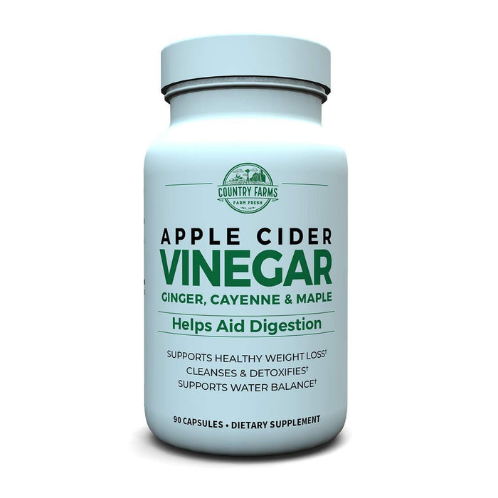 Apple Cider Vinegar 500mg, 90 Capsules - Natural Weight Management & Digestive Support by Pasteur Pharmacy
