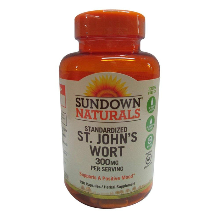 Sundown Naturals, Feeling Positive, St. John's Wort, 300 Mg, 150 Capsules by Pasteur Pharmacy
