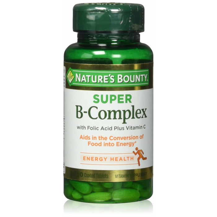 Nature's Bounty Super B Complex With Folic Acid Plus Vitamin C Tablets by Pasteur Pharmacy