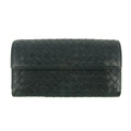 Bottega Veneta Intrecciato Black Long Wallet #4615 by Bolt Boutique